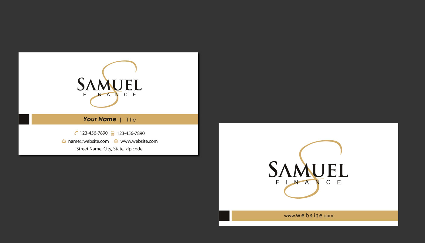 Stationery Design by Sbss for Samuel Finance Pty Ltd | Design #851740