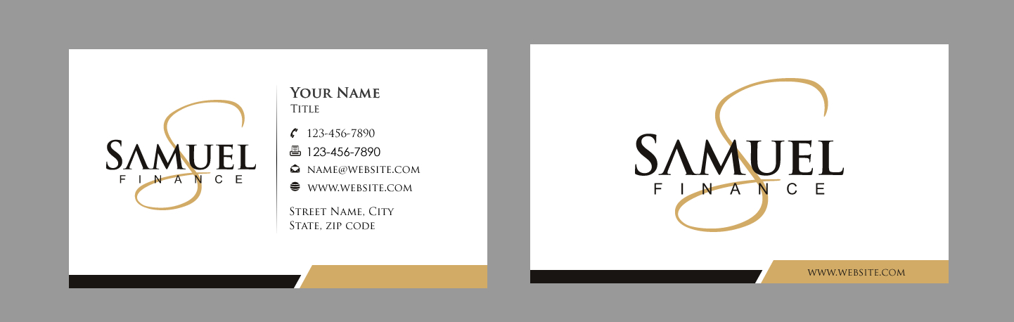 Schreibwaren-Design von Sbss für Samuel Finance Pty Ltd | Design #851760