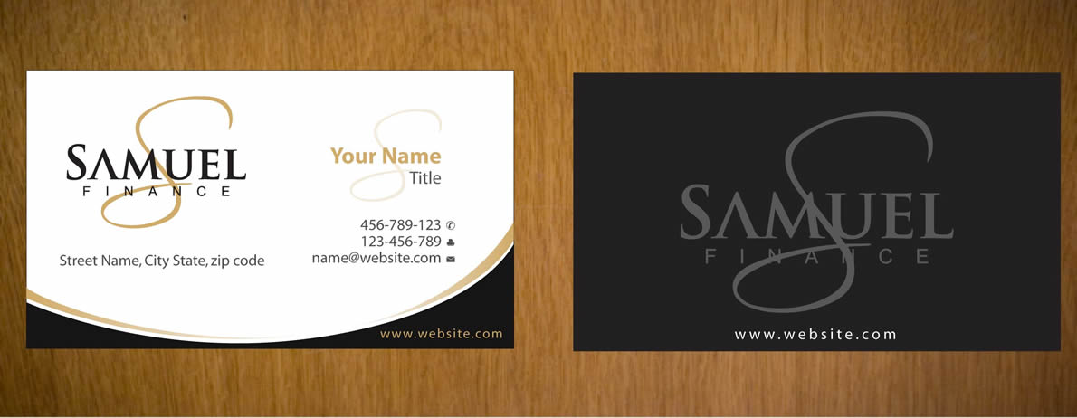 Schreibwaren-Design von Sbss für Samuel Finance Pty Ltd | Design #852320
