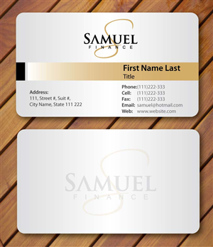Schreibwaren-Design von Sbss für Samuel Finance Pty Ltd | Design: #854301