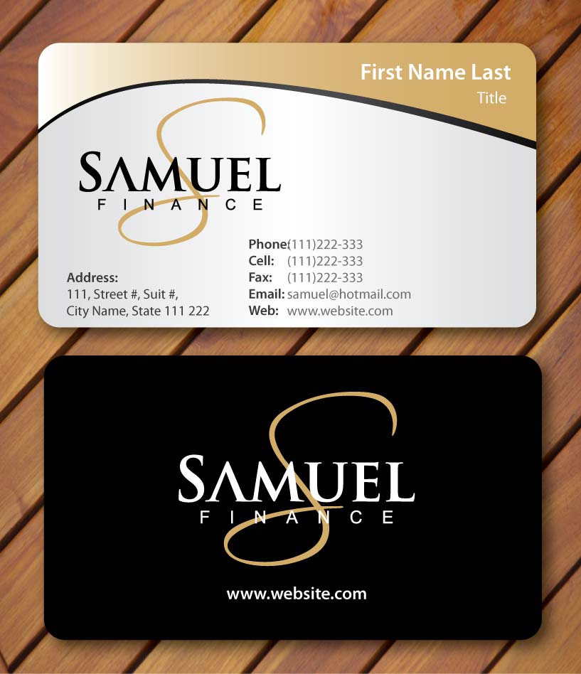 Stationery Design by Sbss for Samuel Finance Pty Ltd | Design #854302