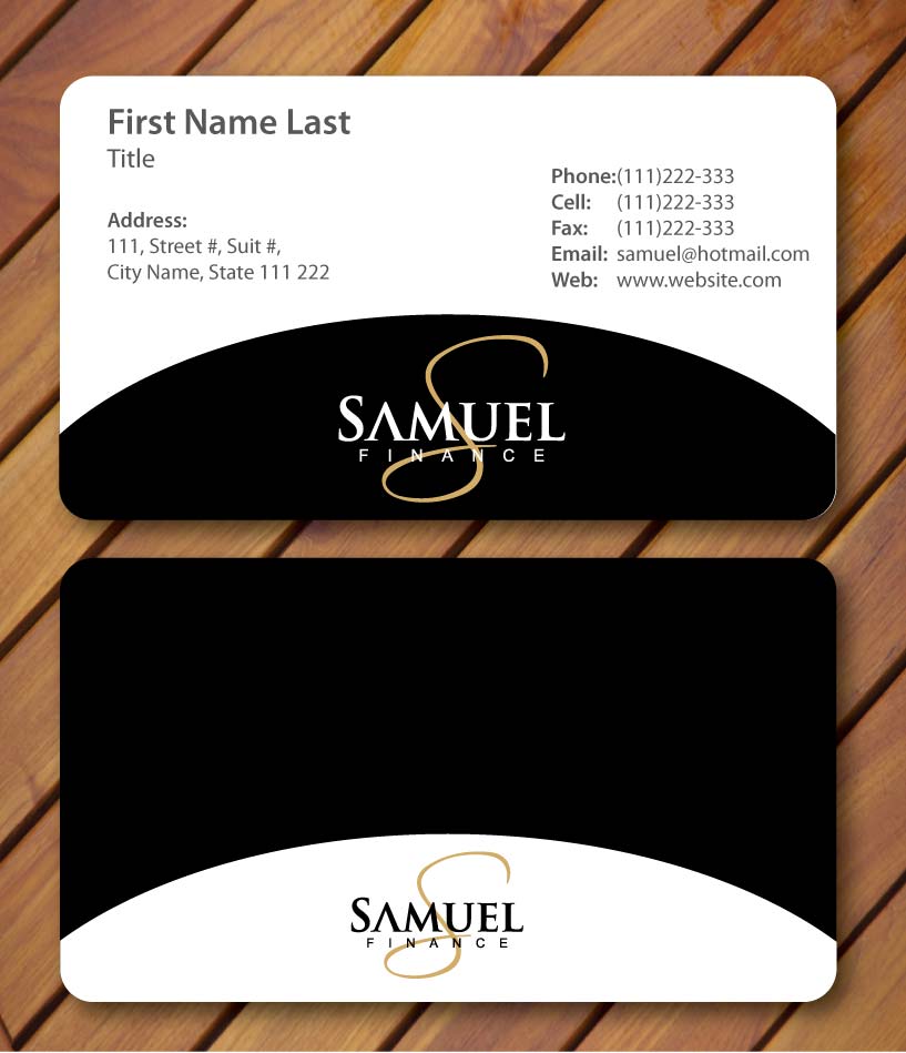 Stationery Design by Sbss for Samuel Finance Pty Ltd | Design #854304
