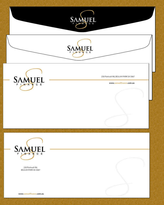Schreibwaren-Design von Sbss für Samuel Finance Pty Ltd | Design #864696