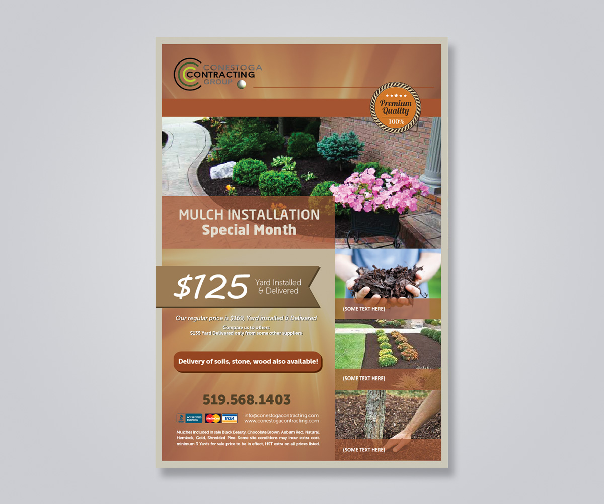 Newsletter Design by DLab™ for Conestoga Contracting Group Inc | Design #3473266