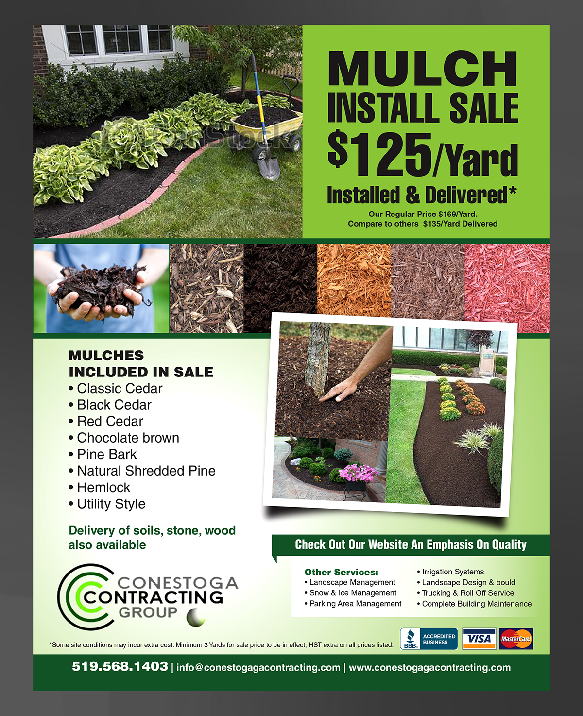 Diseño de Newsletter por laxman2creative para Conestoga Contracting Group Inc | Diseño #3497755