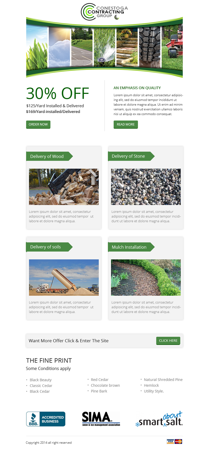 Newsletter Design by OM for Conestoga Contracting Group Inc | Design #3489830