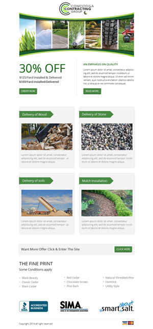 Newsletter Design by OM for Conestoga Contracting Group Inc | Design: #3489830