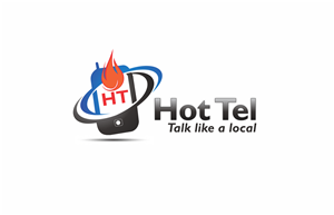 Hot Tel (tag line that goes with the company name is - Talk like a local) | Logo Design by CreativeIyke