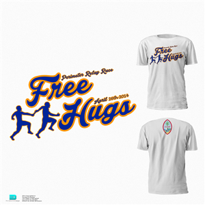 Team Free Hugs Running Team Shirt | T-shirt Design by Aurelio III