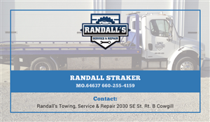 Visitenkarten-Design von Atom für Randall's Service & Repair | Design: #3454881