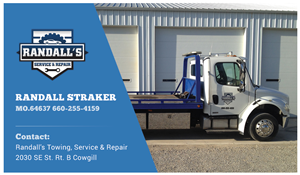 Visitenkarten-Design von Atom für Randall's Service & Repair | Design: #3454915