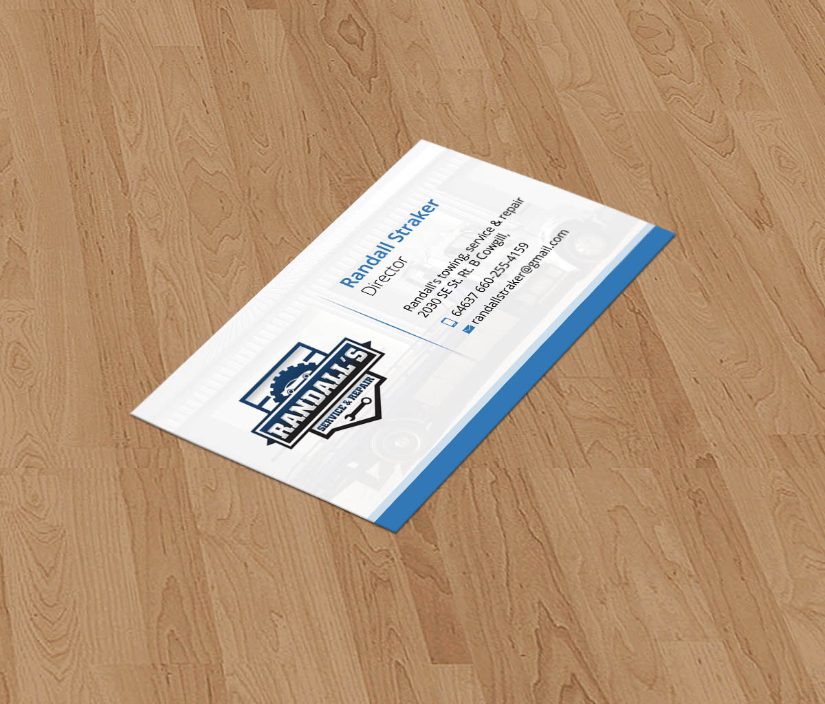 Diseño de Tarjeta de Presentación por Mulugeta para Randall's Service & Repair | Diseño #3453926