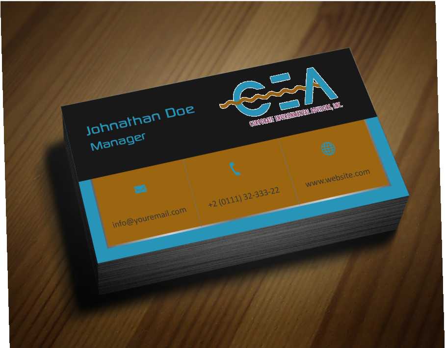Business Card Design by AwsomeD for Corporate Environmental Advisors, Inc.  | Design #3455254
