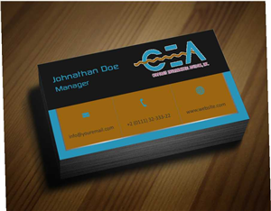 Business Card Design by AwsomeD for Corporate Environmental Advisors, Inc.  | Design: #3455254