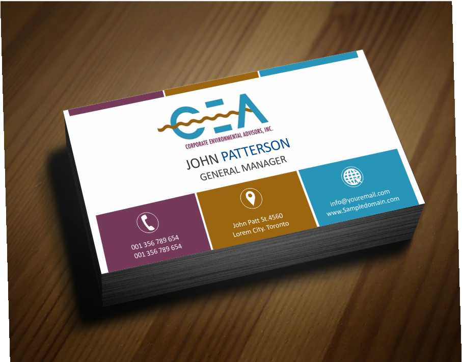 Business Card Design by AwsomeD for Corporate Environmental Advisors, Inc.  | Design #3455256