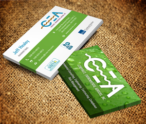 Business Card Design by Owaisias for Corporate Environmental Advisors, Inc.  | Design: #3544780