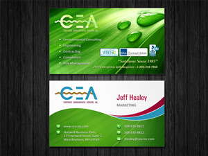 Business Card Design by Owaisias for Corporate Environmental Advisors, Inc.  | Design: #3583795