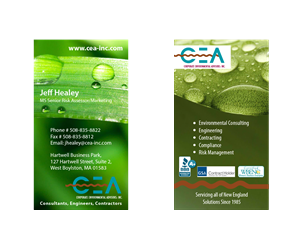 Business Card Design by Mysterious Design X for Corporate Environmental Advisors, Inc.  | Design: #3523626