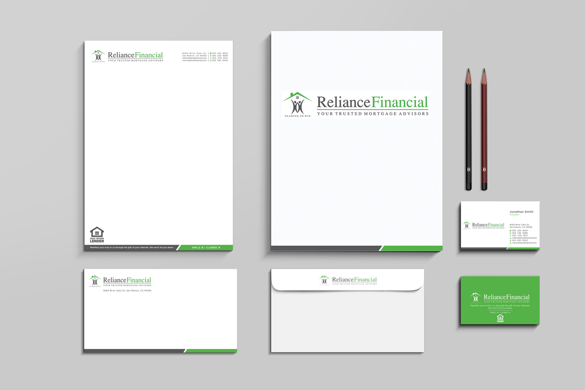 Stationery Design by Mili_Mi for Reliance Financial | Design #3553770