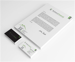 Stationery Design by Owtee-TheDreamer. for Reliance Financial | Design: #3506977