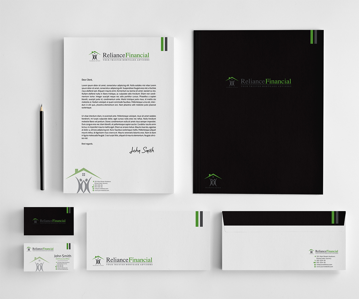 Stationery Design by Owtee-TheDreamer. for Reliance Financial | Design #3507681