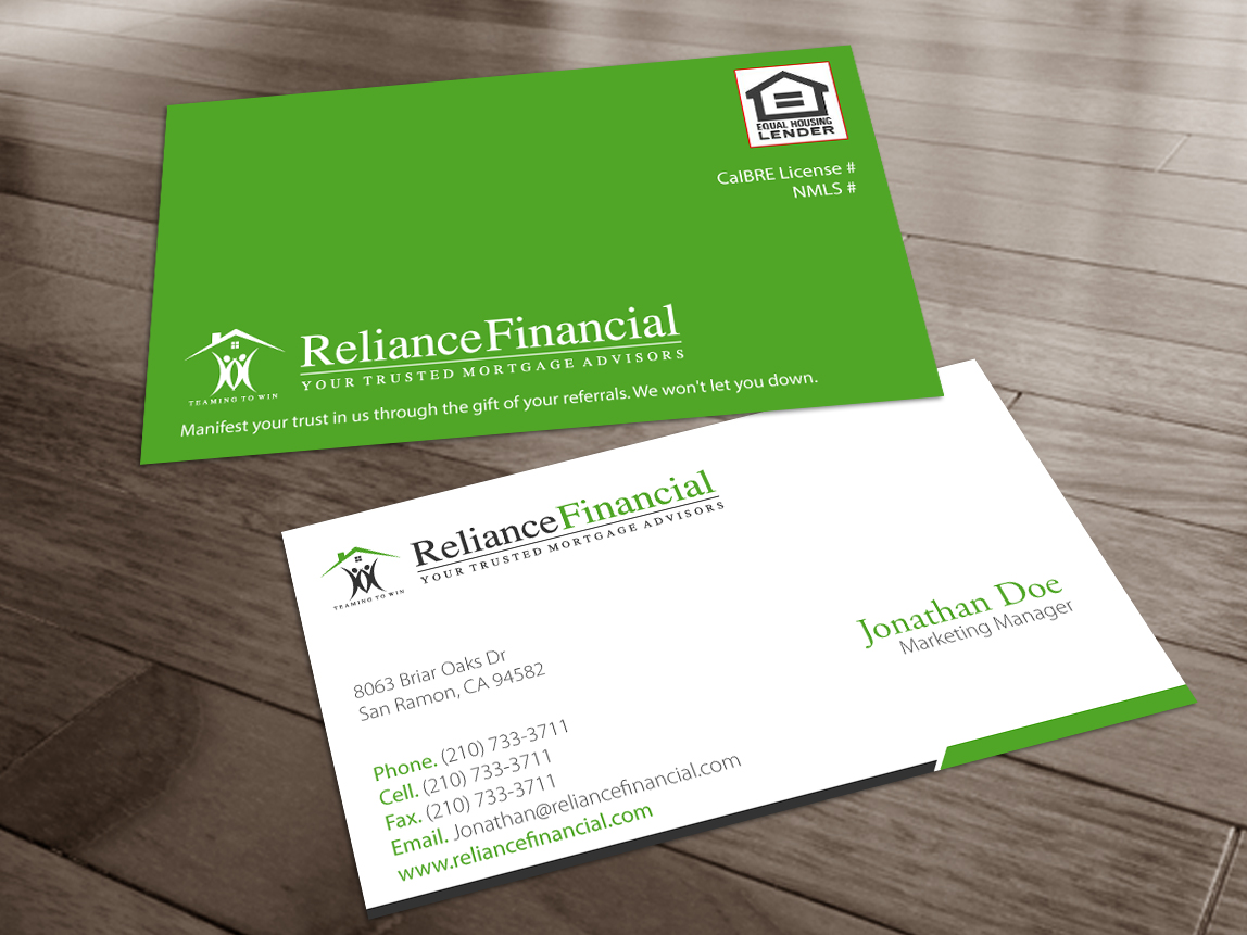 Schreibwaren-Design von Nila für Reliance Financial | Design #3515667