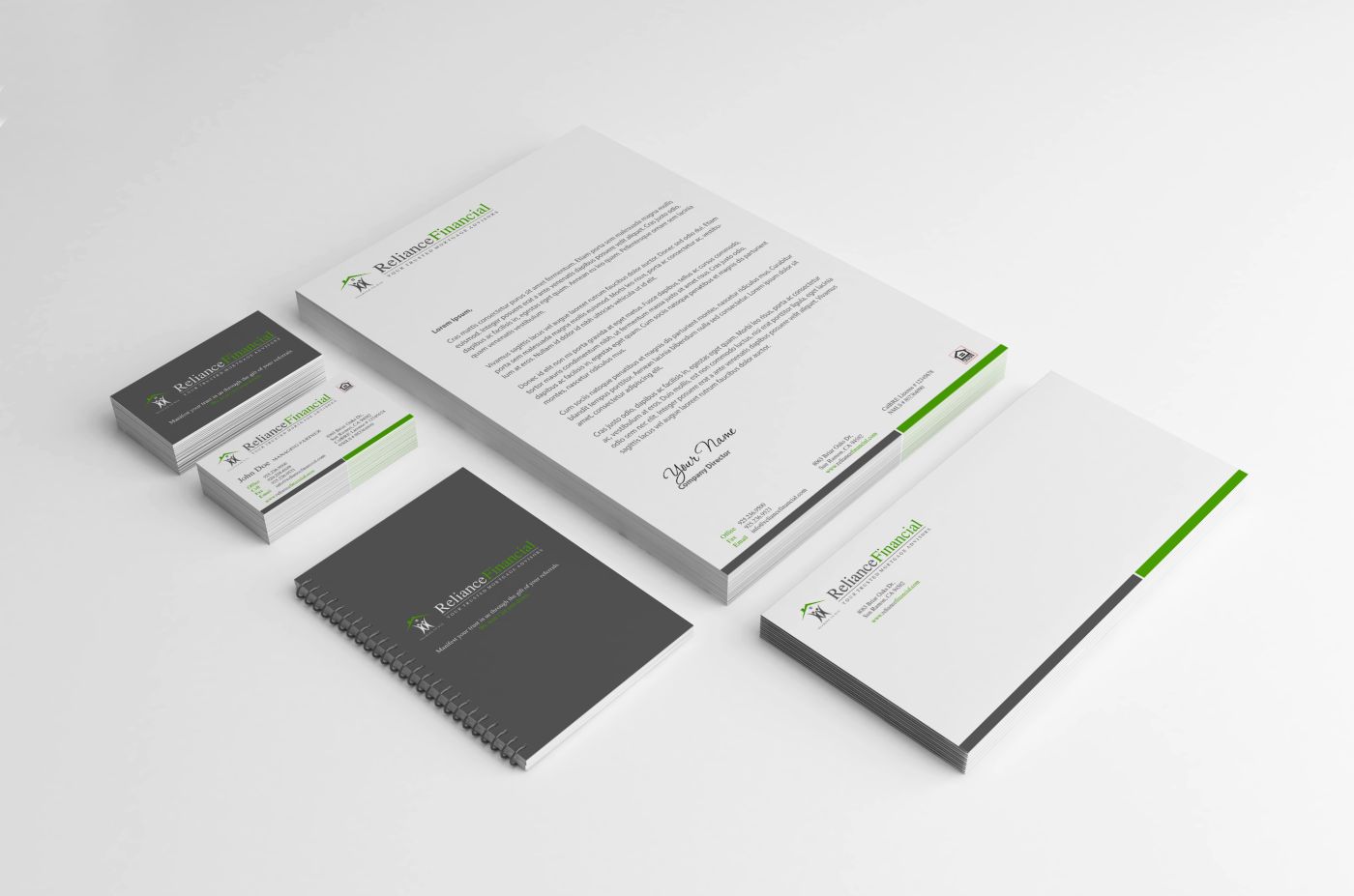 Stationery Design by HYPdesign for Reliance Financial | Design #3528898