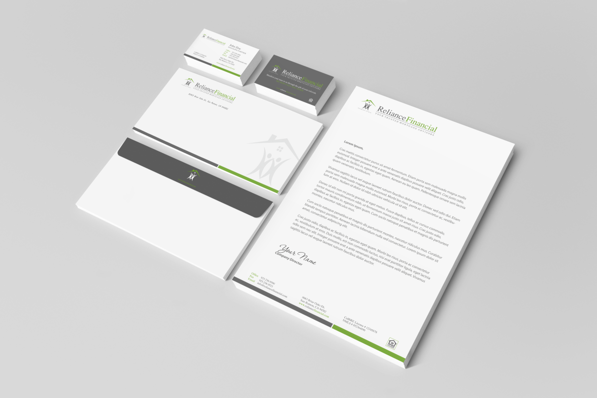 Stationery Design by HYPdesign for Reliance Financial | Design #3539372