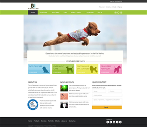Pet Resort Website Layout Update for Current Website | Diseño Wordpress por WirePaper