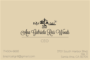 Business Card Design by pixelbox for Brazilian Cali Grill LLC | Design #6066992