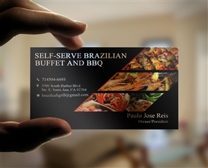 Business Card Design by Lanka Ama for Brazilian Cali Grill LLC | Design: #6069902