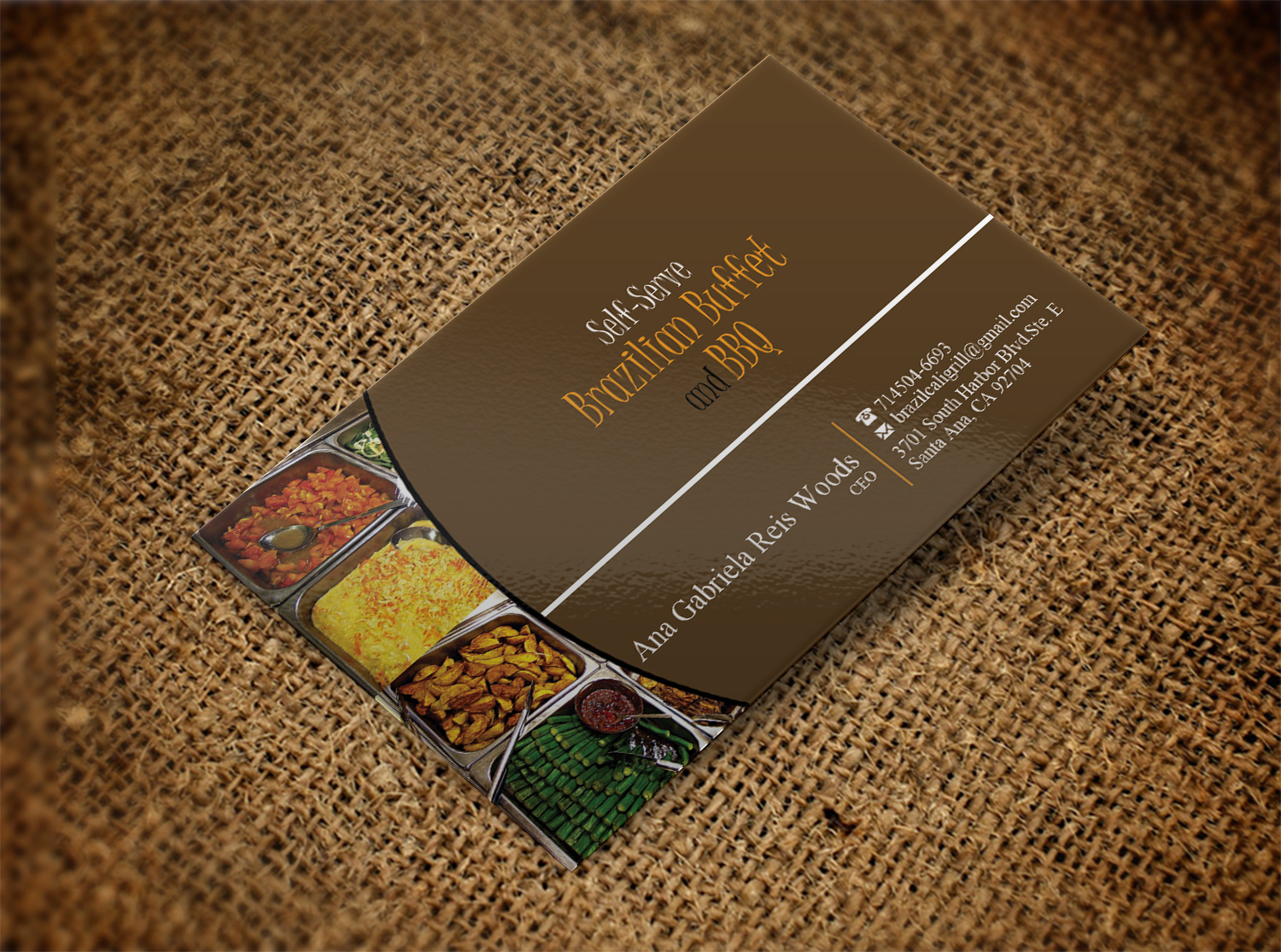 Business Card Design by Lanka Ama for Brazilian Cali Grill LLC | Design #6069911