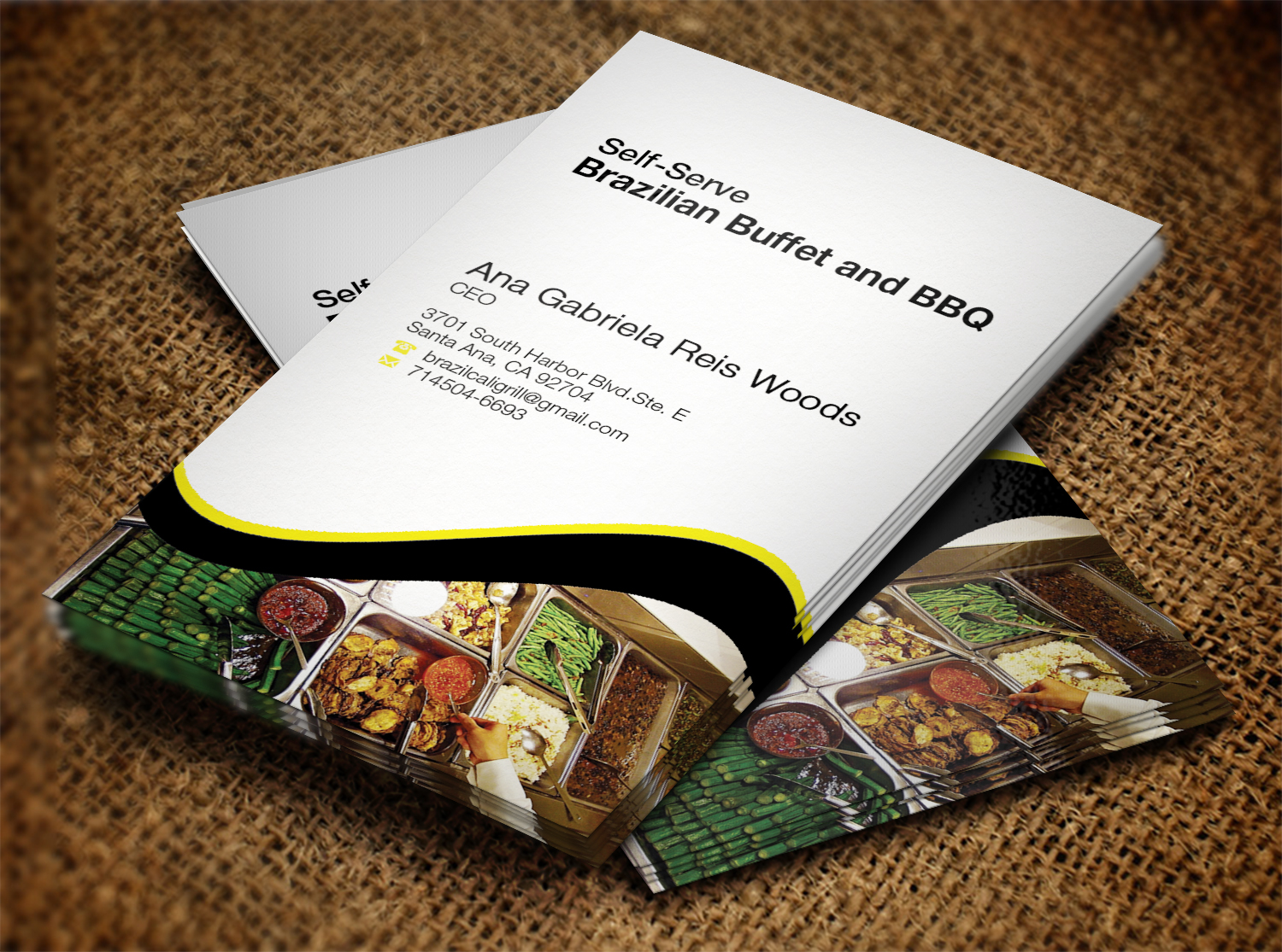 Business Card Design by Lanka Ama for Brazilian Cali Grill LLC | Design #6069946