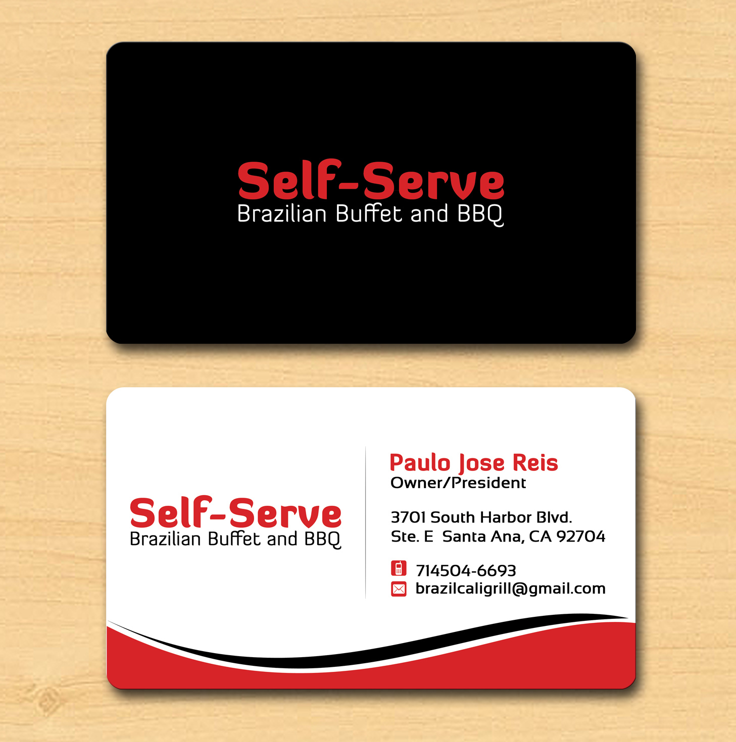 Diseño de Tarjeta de Presentación por Lanka Ama para Brazilian Cali Grill LLC | Diseño #6069978