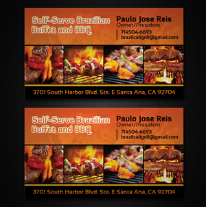 Business Card Design by Lanka Ama for Brazilian Cali Grill LLC | Design: #6069979