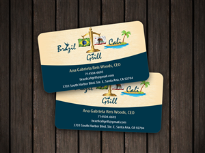 Business Card Design by snowymasterdesigns for Brazilian Cali Grill LLC | Design #6069845