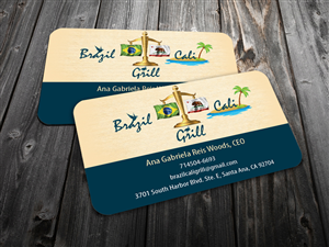 Business Card Design by snowymasterdesigns for Brazilian Cali Grill LLC | Design: #6069929