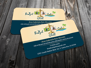 Business Card Design by snowymasterdesigns for Brazilian Cali Grill LLC | Design: #6070024