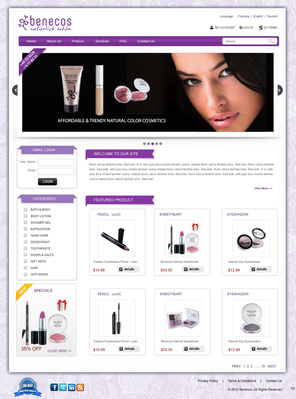 Web Design by pb for True Nature Group, Inc | Design #854014