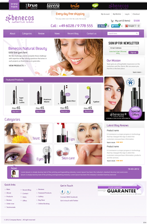 Web Design by pb for True Nature Group, Inc | Design: #864795