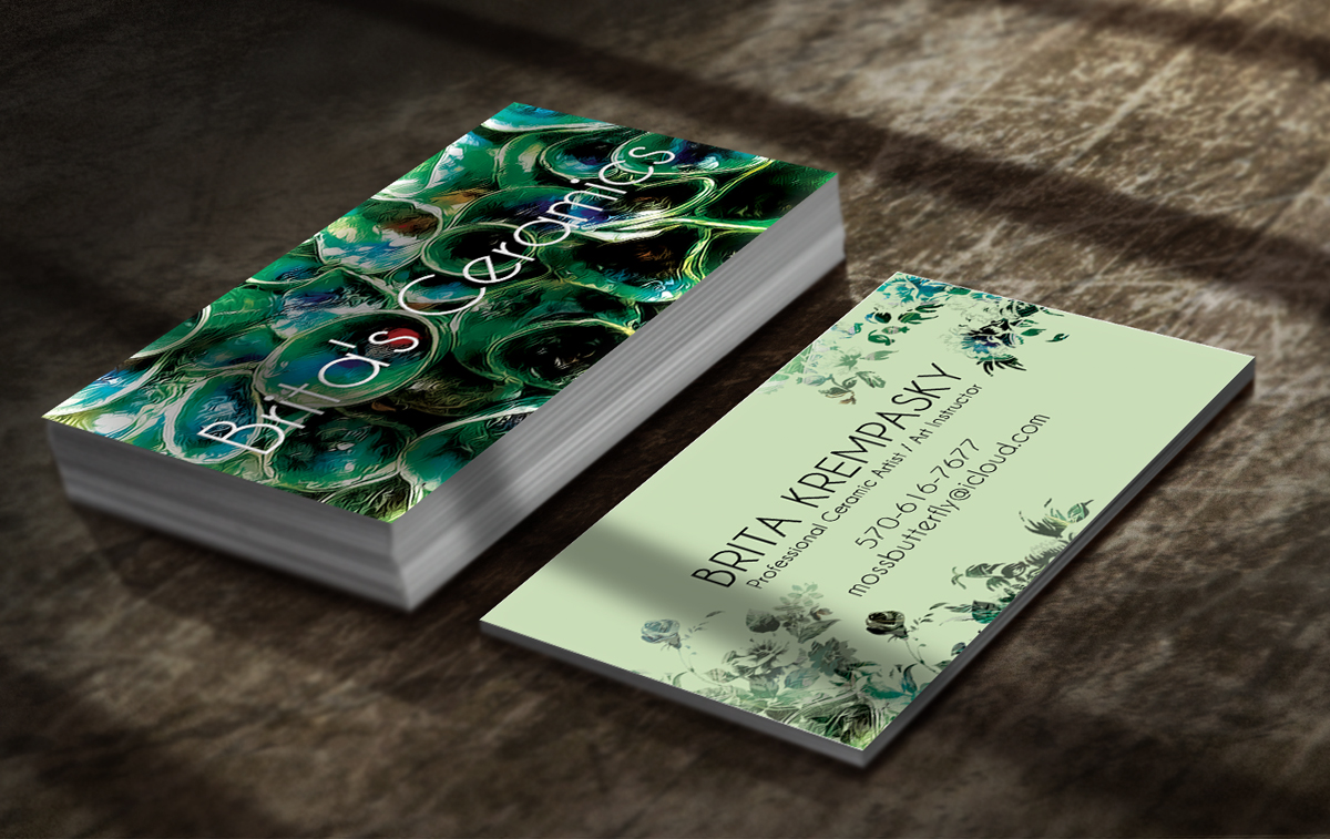 Design de Carte de Visite par Ethien pour Brita's Ceramics /Brita's Pottery  | Design #3472308