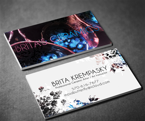 Design de Carte de Visite par Ethien pour Brita's Ceramics /Brita's Pottery  | Design : #3492669
