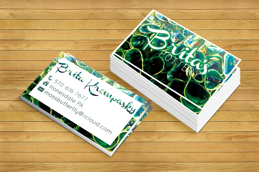 Business Card Design by isabel paoli for Brita's Ceramics /Brita's Pottery  | Design #3459391