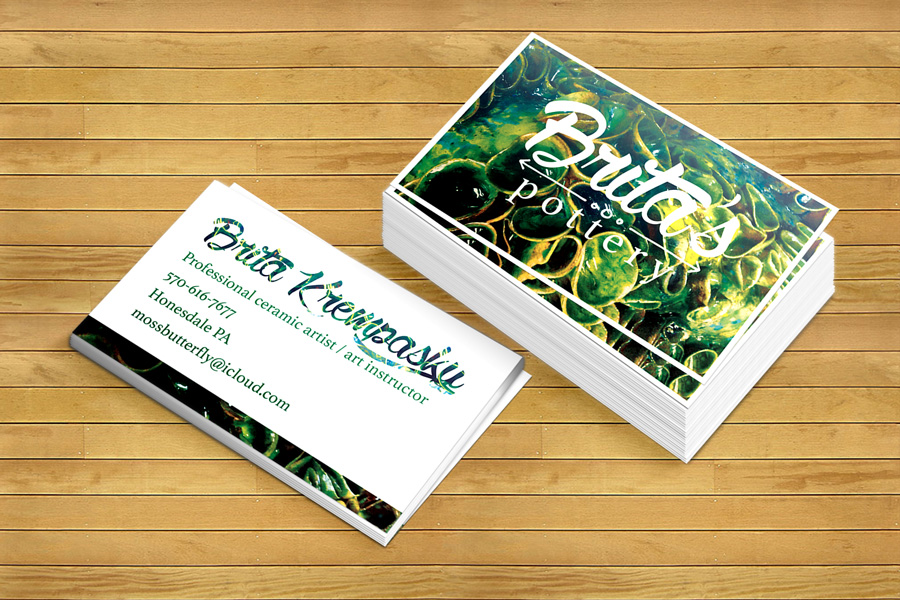 Business Card Design by isabel paoli for Brita's Ceramics /Brita's Pottery  | Design #3487496