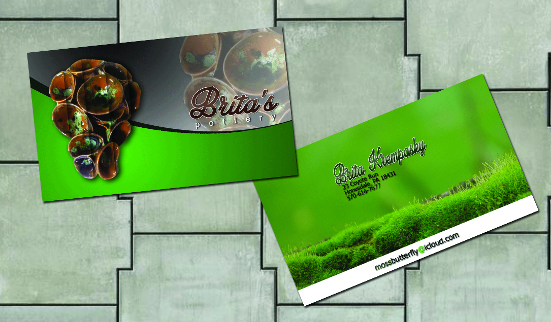 Business Card Design by normi for Brita's Ceramics /Brita's Pottery  | Design #3524501