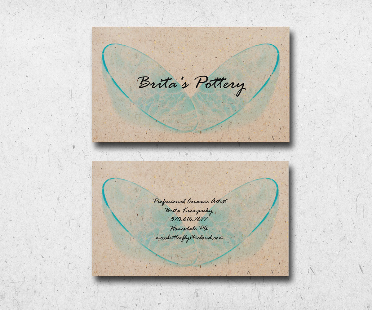 Design de Carte de Visite par DaCross pour Brita's Ceramics /Brita's Pottery  | Design #3465190