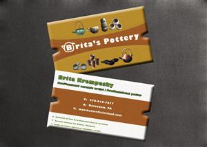 Design de Carte de Visite par Swayam pour Brita's Ceramics /Brita's Pottery  | Design : #3482209