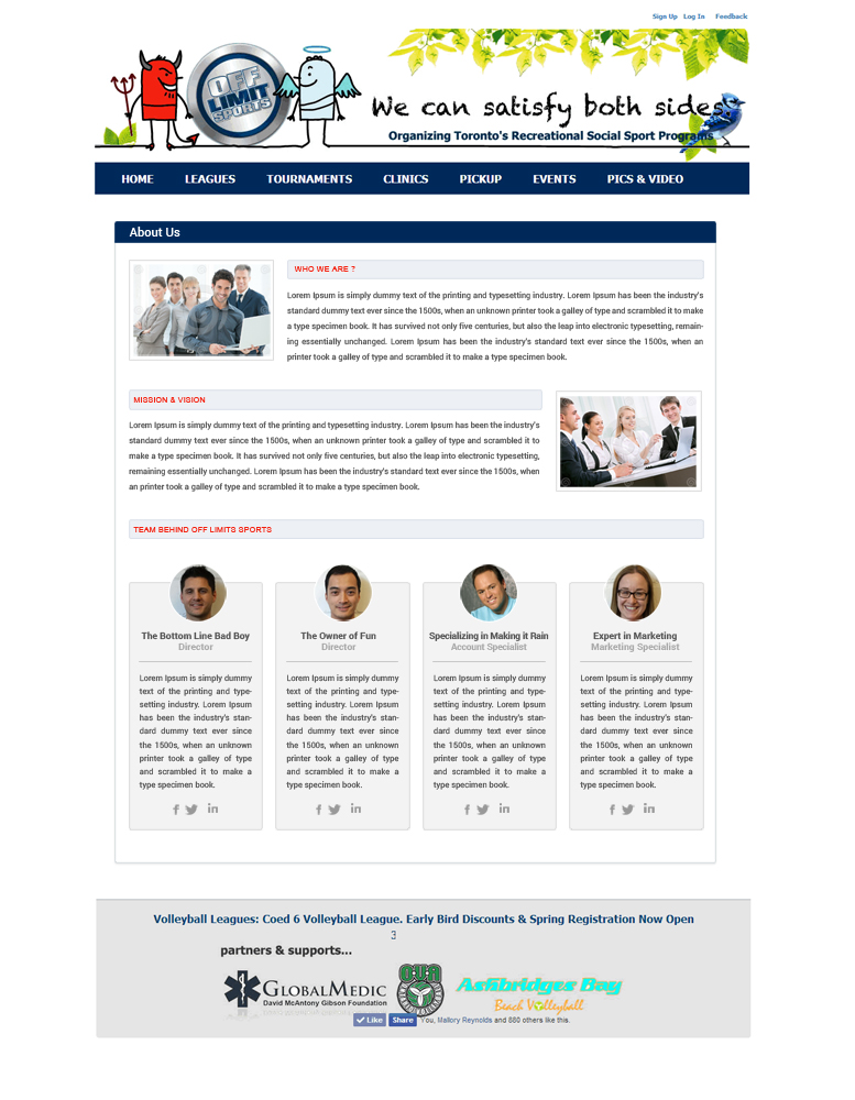 Web Design by Keysoft for Off Limit Sports INC | Design #3457228