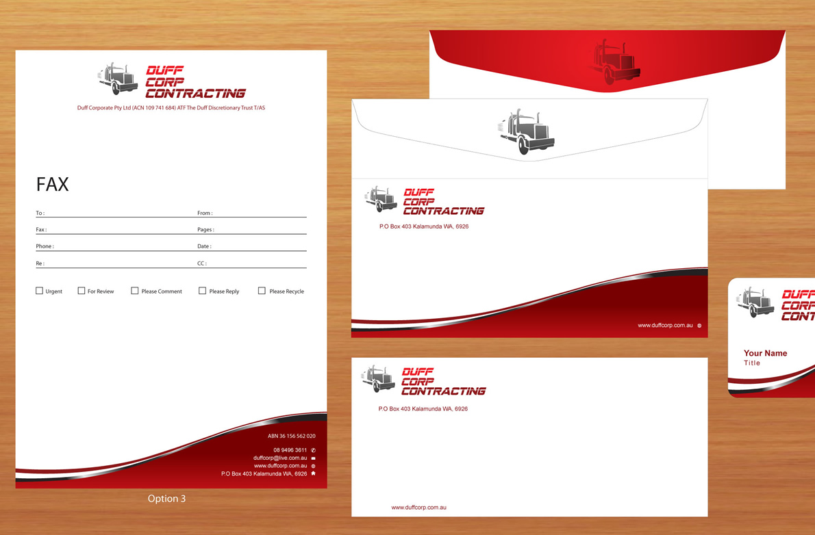 upmarket bold small business stationery design for a company by