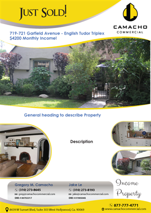 Real Estate Company Needs a Just Sold Flyer for 2 Residential Income Properties | Design de Carte Postale par TedAtkinson
